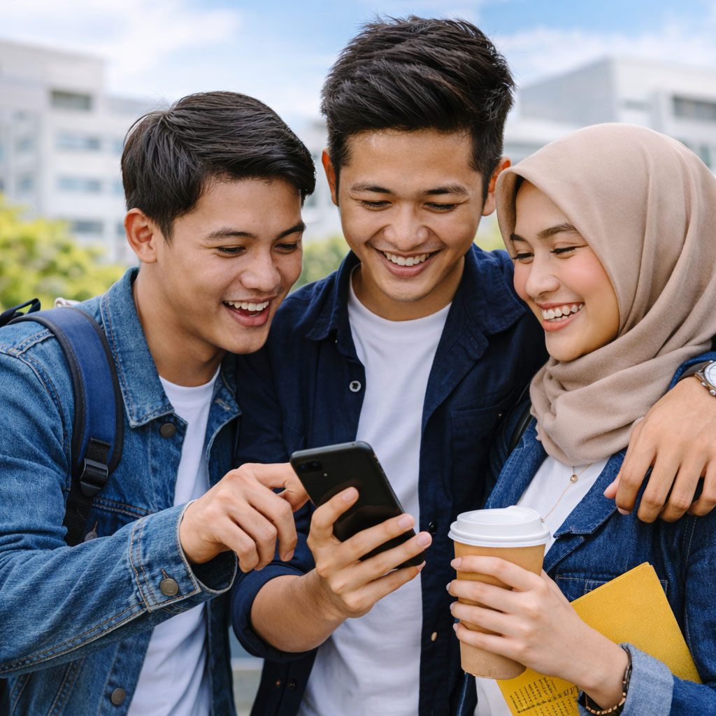 Tim marketing berdiskusi